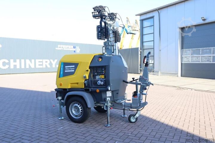 Svjetlosni toranj Atlas Copco Hilight H6+ Valid inspection, Max Boom Height 8m,