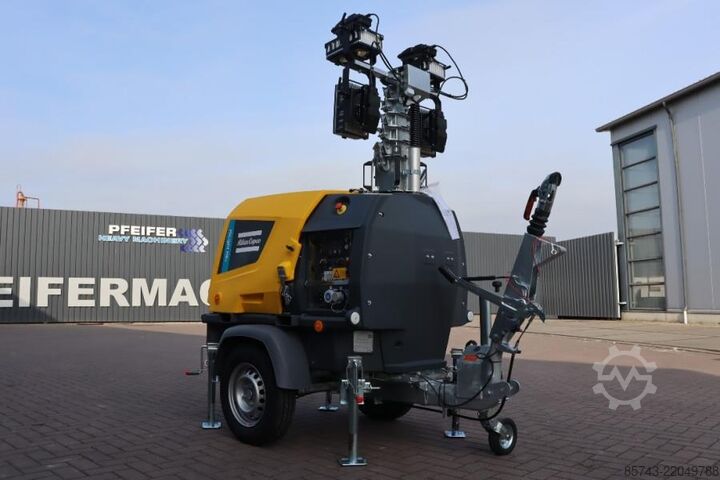 Svjetlosni toranj Atlas Copco Hilight H6+ Valid inspection, Max Boom Height 8m,