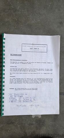 Levigatrice per bordi ENORM / Kündig LBK 160