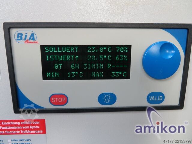 Πολυλειτουργικό ντουλάπι με υγρασία BIA C890TH +15°C bis +30°C