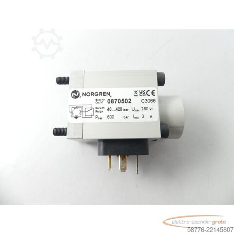 Componente Norgren 0870502 C3066 Druckschalter + GDM 3016 HN Leitungsdose - ! -