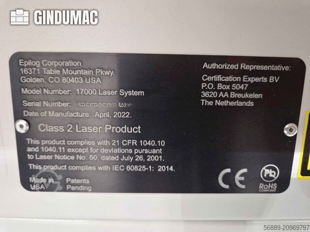 EPILOG Laser Fusion Edge 12 30 watt vlakenski laser EPILOG Laser Fusion Ege 12 30watt fiber