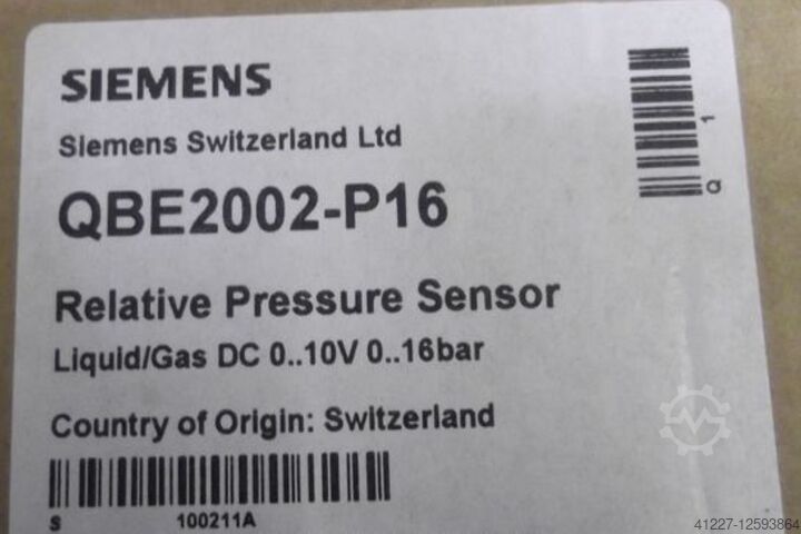 Cảm biến áp suất Siemens QBBE2002-P16