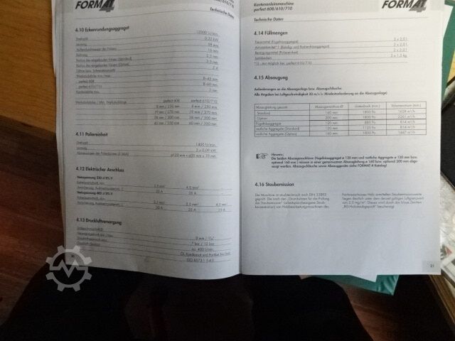 Chapadora de cantos Felder Perfect 710