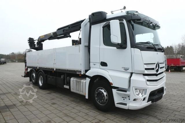 Lastebilmontert kran MERCEDES-BENZ Antos 2543 L/6x2 Pritsche Heckkran