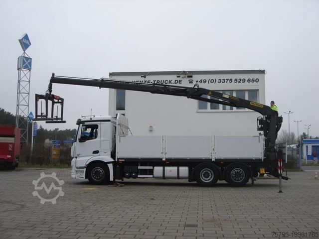 Lastebilmontert kran MERCEDES-BENZ Antos 2543 L/6x2 Pritsche Heckkran