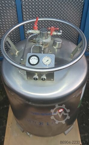 Vessel for liquid nitrogen cryogenic Messer Griesheim Dewar vessel for liquid nitrogen cryogen
