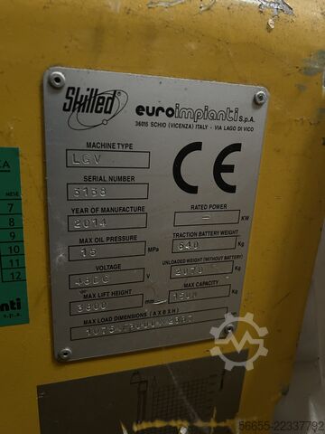 Automated Guided Vehicle (AGV) Euroimpianti Skilled LGV