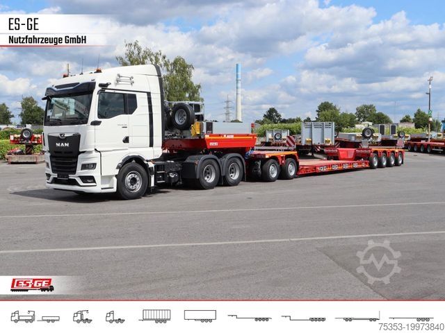 Zema profila puspiekabe FAYMONVILLE MAX 710 Tiefbett 2+4 PA ATX