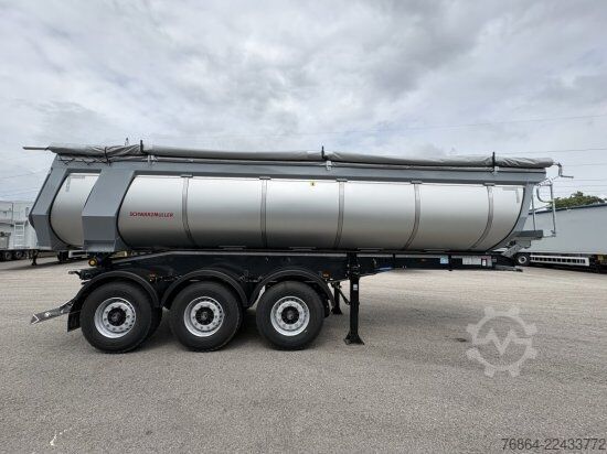 Tiptrailer SCHWARZMüLLER THERMORUNDMULDE 25 M³, LIFTACHSE, ROLLPLANE, BPW ACHSEN,  SOFORT VERFüGBAR