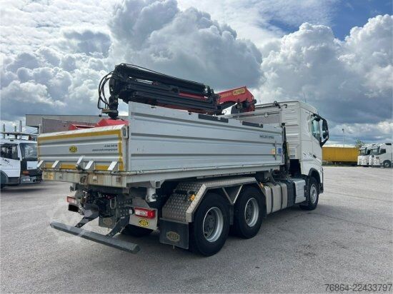 Tre-sidet tipbil VOLVO FH 500 3-SEITEN KIPPER MEILLER MIT PALFINGER PK22002EH, RETARDER