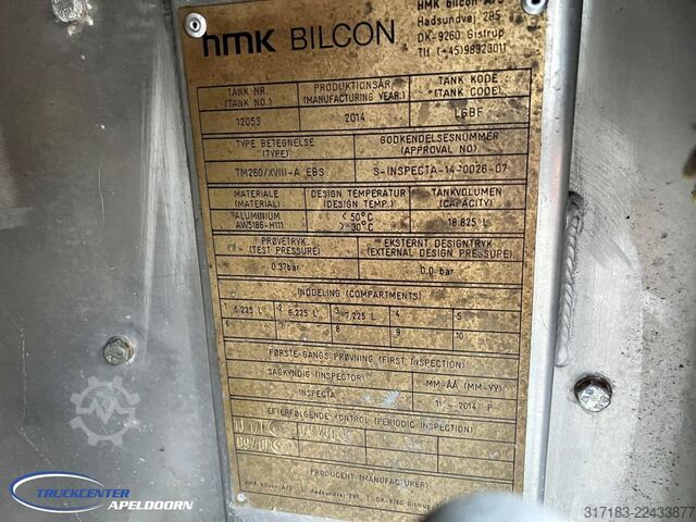 Cisternu Volvo FH 540 HMK Bilcon 18800 Liter ADR, Steering axl...