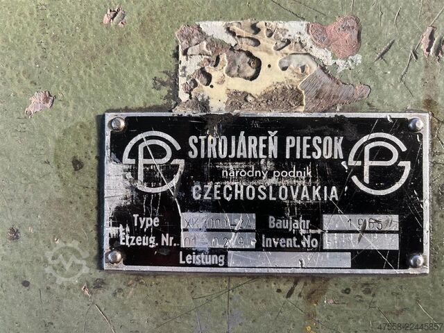 Plaatwals STROJAREN/PIESOK (CZ) XK 2000-2A