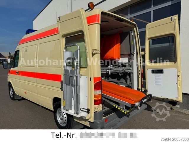 Ugunsdzēsēju automašīna MERCEDES-BENZ Sprinter313CDI KTW 4Tragen +Tragestuhl 36tkm