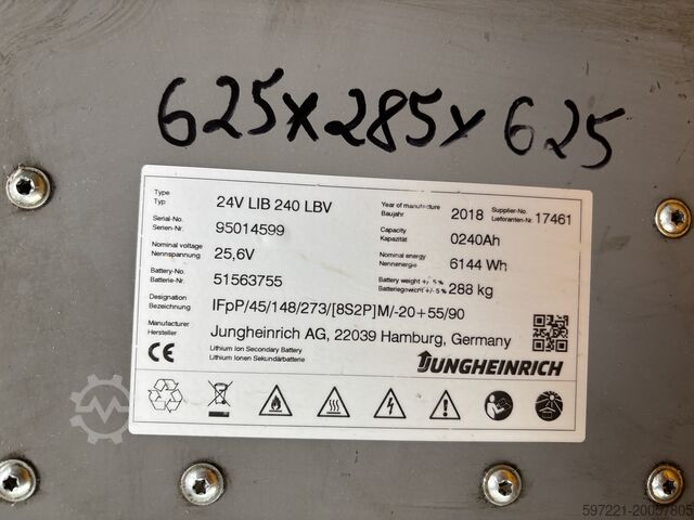 Elektrikli Paletli Transpaletler Jungheinrich ERE  120 FP Lithium 1600mm