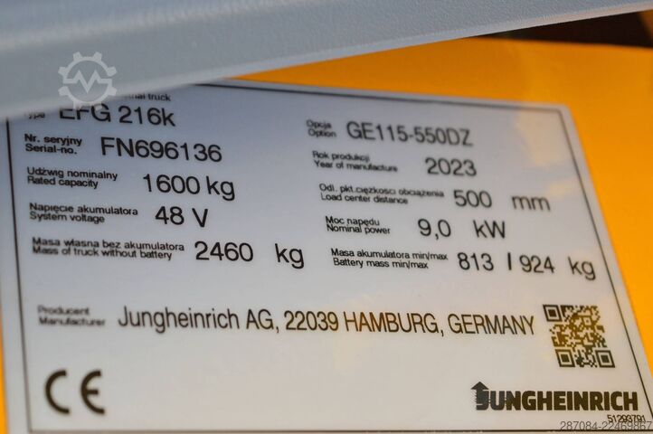Viličar Jungheinrich EFG 216k