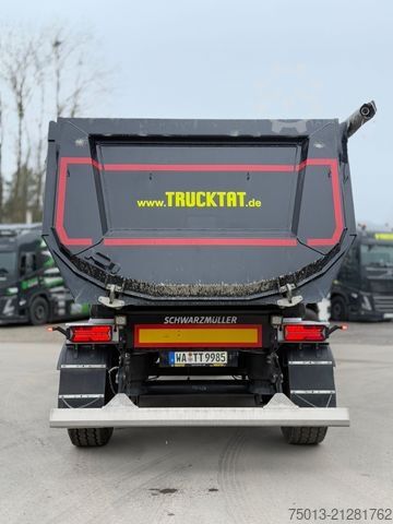Kipper Auflieger SCHWARZMÜLLER ALU Halfpipe 25 cbm, 5 t. leer, MIETEN?