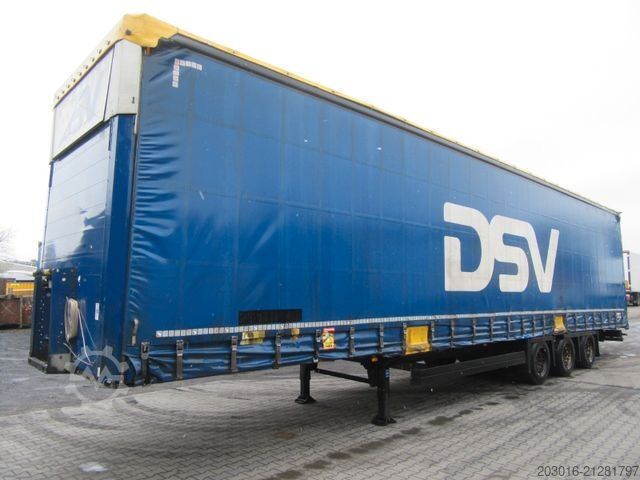 Atvērta puspiekabe ar tentu SCHMITZ CARGOBULL Mega Varios 80% Bremse / 60% Reifen