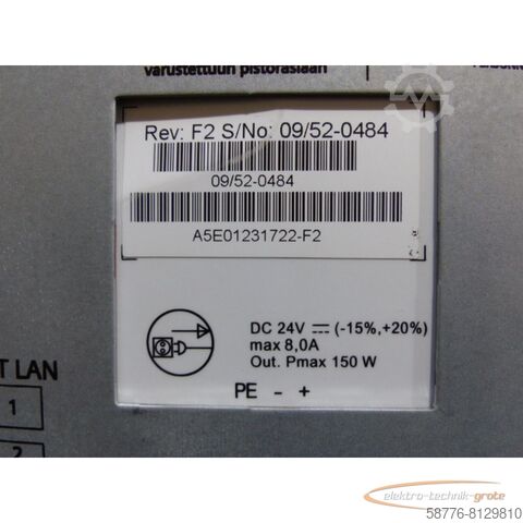 Componente Siemens Siemens 6BK1000-0AE40-1AA0 Box PC 627B (DC) SN:VPA3852945, ohne Festplatte