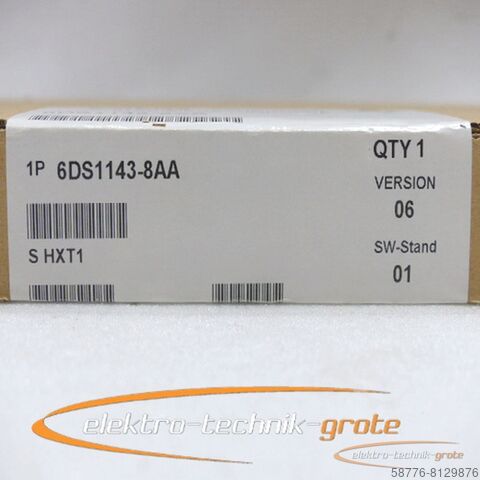 Siemens Komponente Siemens 6DS1143-8AA Synchronisierungsbaugruppe Version 06 ,  in versiegelter Originalverpackung