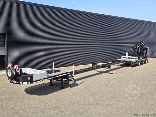 Niska ładowacz Broshuis 3ABSD / EXTENADABLE / HIAB IQ 958 E9 + JIB 155-...