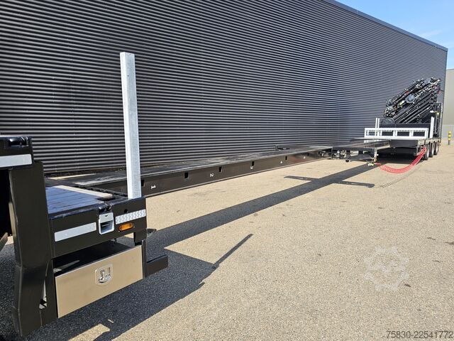 Niska ładowacz Broshuis 3ABSD / EXTENADABLE / HIAB IQ 958 E9 + JIB 155-...