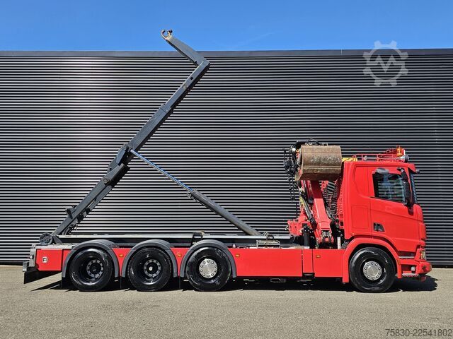 Система за рамо с кука Scania R580 V8 XT 8x2/4 / PALFINGER EPSILON + 25 T HOO...