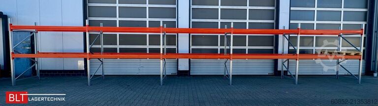 Prateleira industrial robusta ca. 100,16 lfm. Palettenregale H: 250 cm Fachlast: 3000 kg , 324 Palettenplätze