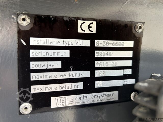 Kanca kol sistemi Ginaf / DAF CF 460 X 4243 TS 8x6 / VDL Hooklift 30 To...