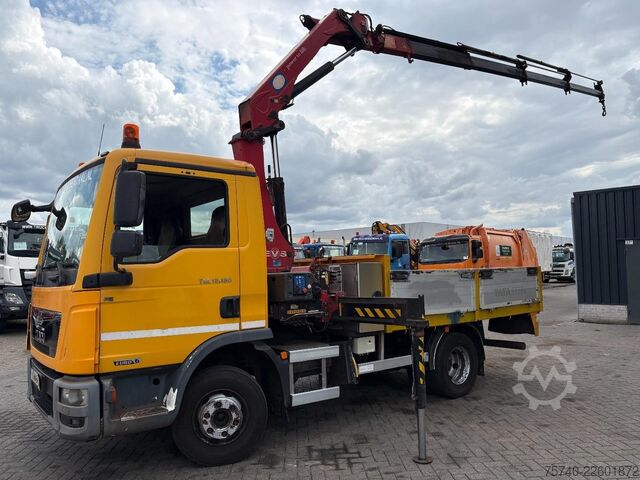 クレーン車 MAN TGL 12.280 + HMF 1120 K-4 + REMOTE + EURO 6 + 4...