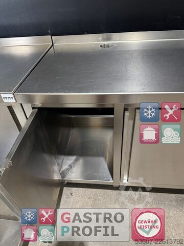Stainless steel work cabinet/table Rational 
