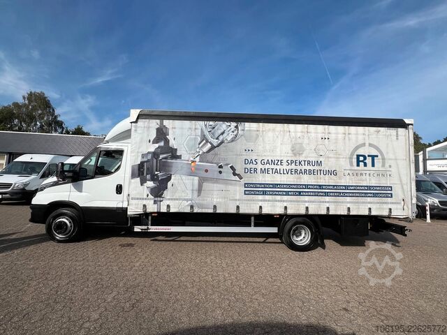 Curtain sider van IVECO Daily 72-210 Hi-Matic XXL Maxi Pritsche*1.Hand*