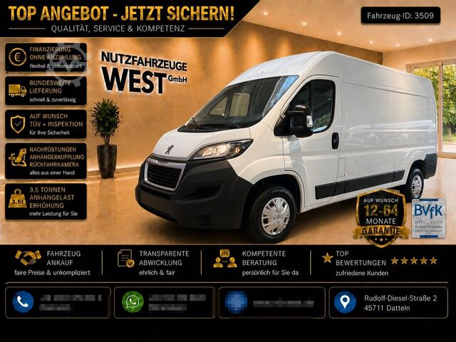 高顶厢式货车 PEUGEOT Boxer 2,2 HDI Hoch+Lang*L2-H2*Garantie*AHK