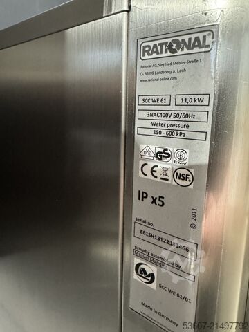 Combi steamers Rational SCC 61 WE