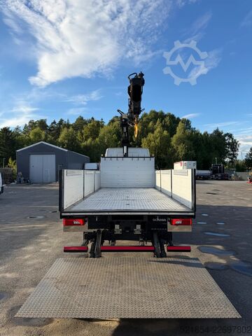 Lastplattform Scania P320 Flatbed-truck + HIAB X-HiPro 162 E4, 2019