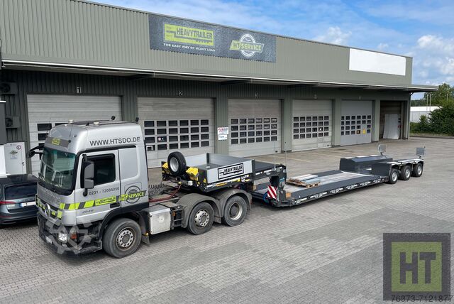 Pemuat rendah Faymonville 3-Achs-Tiefbett-Pendelachsen-Bolzen-Laschenkupp.