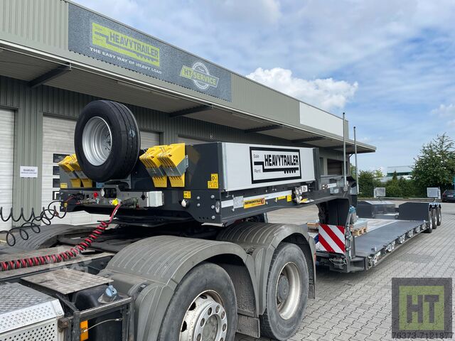 Pemuat rendah Faymonville 3-Achs-Tiefbett-Pendelachsen-Bolzen-Laschenkupp.