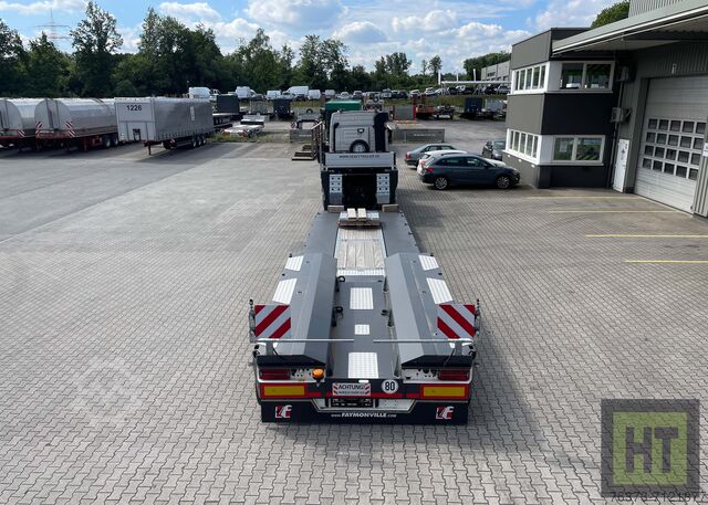 Pemuat rendah Faymonville 3-Achs-Tiefbett-Pendelachsen-Bolzen-Laschenkupp.