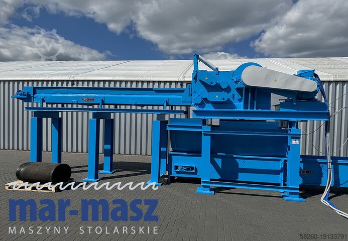 Triturador de madeira Triturador KLOCKNER 900×180 HS 4 WT z przenośnikiem łańcuchowym typu redler