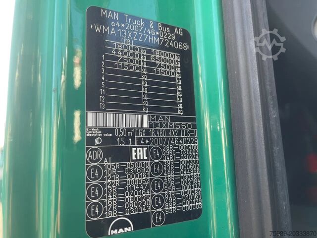 معيار SZM MAN TGX 18.480 RETARDER,  mooving 5th wheel, FRIGO,...
