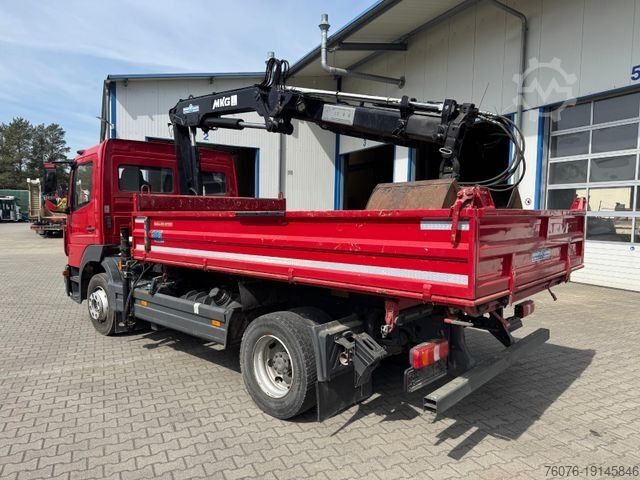 Тристранен самосвал MERCEDES-BENZ Atego 1227 K Kran Funk-FB Greifer 3 Sitze