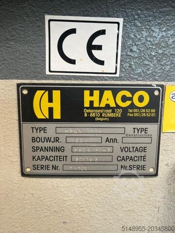 Tesouras guilhotina hidráulicas HACO HSLX 3008