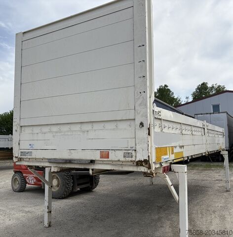 Swap body with flatbed Krone BDF 7,45m Baustoff Bordwand + Türen