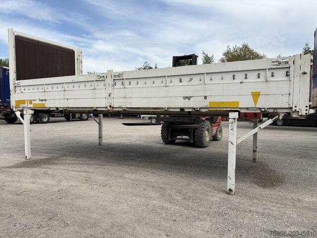 Swap body with flatbed Krone BDF 7,45m Baustoff Bordwand + Türen