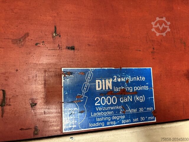 Swap body with box body Krone 7,45m Wechselkoffer mit Türen