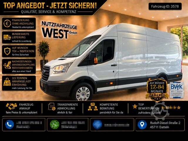 Furgone a tetto alto FORD Transit Maxi XXL Hoch+Lang*Klima*AHK*Garantie*