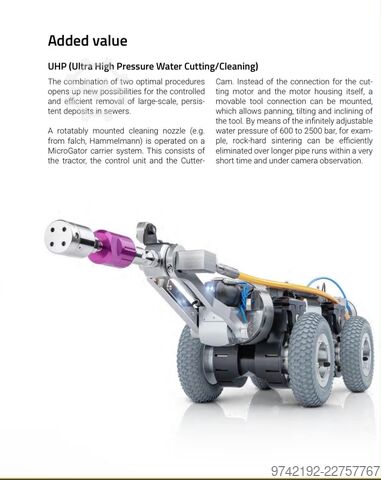 Getto d'acqua ad alta pressione Ibak Microgator UHP