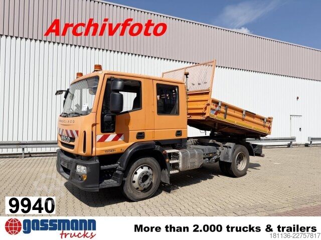 Kiper kombi Iveco ML100E21 4x2 Doka, 7 Sitzer, 2xAHK
