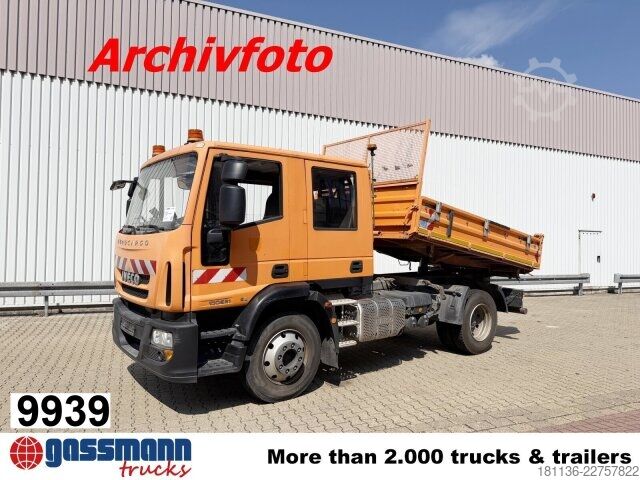 Kiper kamion Iveco ML100E21 4x2 Doka, 7 Sitzer, 2xAHK