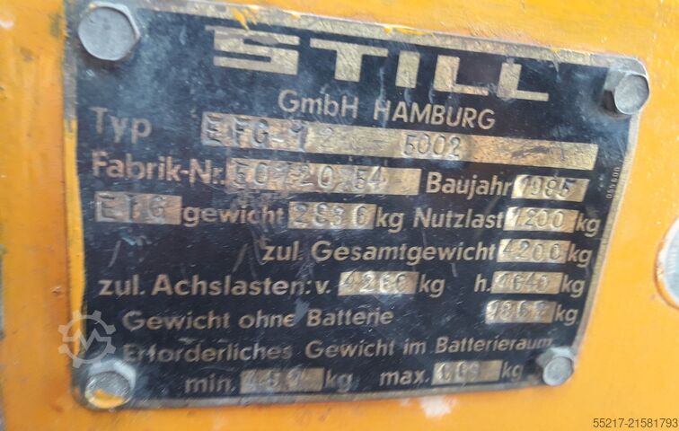 річтра́к STILL EFG 12